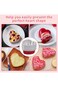 20 Pack Heart Shaped Cake Pans,3.5 oz Aluminum Foil Cake Pan,Disposable Baking Cake Mold Cupcake Pa