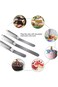 DELFINO Icing Spatula Set, Palette Knife Stainless Steel Cake Decorating Spatula Professional Kitch