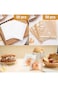 Khazna Heat-Sealable Bakery Bags, 100 Pcs Cookie Bags, Translucent Candy Bags, Kraft Paper Food Bag