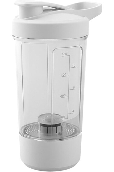 Excefore Electric Protein Shaker Bottle, 400ML BPA-Free Workout Blender Bottle, USB Rechargeable Po