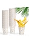 80PCS Gold Dot Disposable Paper Cups, 250ml Party Cups for Hot and Cold Drinks, Ideal for Coffee, T