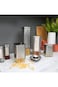 HABBAA Premium Jar for Storage, Stainless Steel &amp; Clear Glass Food Storage Containers with Airtight