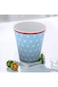 01 Coffee Mug Set, Tea Cup 4Pcs/Set Easy To Clean Light Blue Dot Pattern for Milk Water Beverage Te