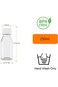 AQSXO 8 OZ Plastic Juice Bottles, Reusable Bulk Beverage Containers, for Juice, Milk and Other Beve