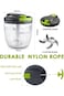 Manual Food Chopper, Big Manual Garlic Chopper Pull String, Vegetable Processor for Onion Veggies F