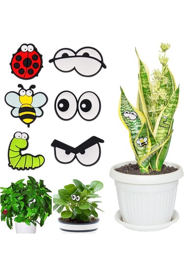 Cute Plant Magnets Eyes For Potted Plants, Plant Safe Magnet Pins Charms For Inoor Plant, Unique Fo