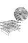 3 Layers Non Stick Wire Grid Baking Tray Cake Cooling Rack Stainless Steel Oven Kitchen Pizza Bread
