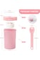 AXIYIBZI Overnight Oats Jars 760ML + 230ML, Overnight Oats Container with Lid and Spoon, Leak-Proof