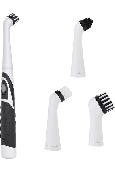 KASTWAVE Electric Cleaning Brush Set, Durable Sonic Sonic Sink Scrubber with 4 Brush Head Cleaning