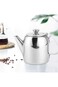 Coffee Pot, Camping Coffee Pot Percolator Coffee Pot With Stainless Steel Material Silver for Hotel