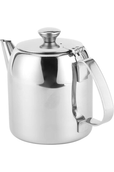 Coffee Pot, Camping Coffee Pot Percolator Coffee Pot With Stainless Steel Material Silver for Hotel