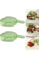 Azonee 2PC Multifunctional Fruit and Vegetable Washing Bowl with Lid, Drainer and Strainer Containe