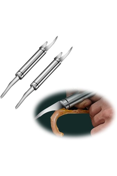 Azonee Multifunctional Shrimp Line Knife, Fish New Stainless Steel Shrimp Deveining Tool, Fish Scal