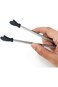 8PCS Silicone Mini Tongs, 5Inch Glove Shape Food Tongs, Colourful Small Kids Tongs for Serving Food