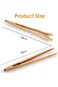4PCS Toast Tongs, Bamboo Toaster Tongs, Reusable Bamboo Kitchen Tongs for Cheese Bread BBQ Fried Fo