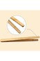 4PCS Toast Tongs, Bamboo Toaster Tongs, Reusable Bamboo Kitchen Tongs for Cheese Bread BBQ Fried Fo