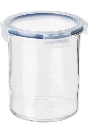 Glass Storage Jar with Plastic Lid, 1.7 Litres