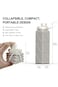 NALACAL Collapsible Silicone Water Bottle 610ml   Foldable, Portable, Leakproof Reusable Water Bott