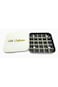ALMEKAQUZ Metal Cake Box White, Sturdy Duable Material Portable Storage Box, Divided Modern Simple