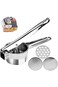 KASTWAVE Stainless Steel Potato Masher for Potatoes, Fruits, Vegetables, Yams, Squash, Baby Food wi