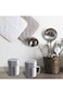 SYOSI Stainless Steel Seasoning Bottle Set - 2 Pieces 345ml Salt &amp; Pepper Shakers with Lid &amp; Handle
