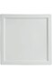 BARALEE PORCELIAN CERAMIC SIMPLE PLUS WHITE SQUARE PLATE, 091103A, 16 CM SHORT RIM (6 1/4"), PACK O