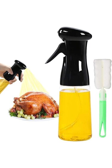 Azonee Oil Sprayer, Mister Olive Oil Spritzer for Air Fryer 210ml Cooking Spray Bottle Kitchen Gadg