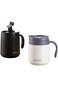 Stainless Steel Thermal Coffee Mug, 500ml, Double Wall Vacuum Insulated, Hot and Cold, with Handle