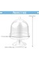 KASTWAVE 12 Sets Mini Dessert Cups with Dome - Plastic Cake Stand Holders for Cupcakes, Cake Pops,