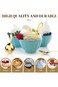 10 PCS Dessert Tasting Spoons, 3.54 inch Food Grade Stainless Steel Short Handle Spoons- Dishwasher