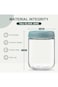 BIGTHREE Overnight Oats Containers with Lids, 4-pack 16 oz Glass jars with Airtight Lids, Wide mout