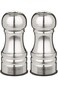 Trudeau 4-1/2" Stainless Steel Salt and Pepper Shaker Set