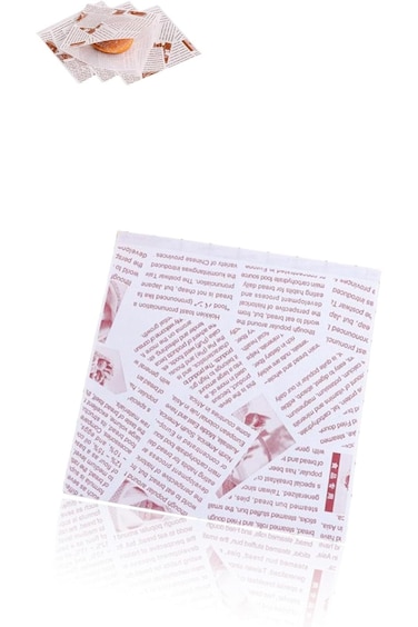 أكياس تحميص الخبز - أكياس خبز مثلثة من ورق الكرافت، غير لاصقة، مقاومة للزيت، لتحميص الخبز والرمل