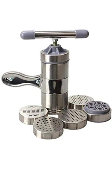 صانعة المعكرونة اليدوية المصنوعة من الفولاذ المقاوم للصدأ