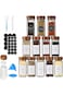 Spice Jars Glass Jars 12 Pcs Glass Spice Jars 4oz Empty Spice Containers Glass Food Storage Contain