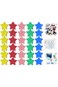 Azonee 30 Pack Fridge Magnet, Star Cute Magnets Heavy Duty Round Refrigerator Magnets Whiteboard Lo