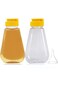 2 Pack Empty Plastic Honey Bottles with Funnel, 200ml Squeeze Honey Jars Leakproof Honey Dispenser