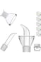 NALACAL 380ml Clear Glass Olive Oil Dispenser Bottle - Leak-Proof Oil &amp; Vinegar Cruet with Non-Drip