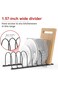KASTWAVE Pot Lid Rack Organizer, 13.5" Kitchenware Dividers Holder for Plates, Pans, Cutting Boards