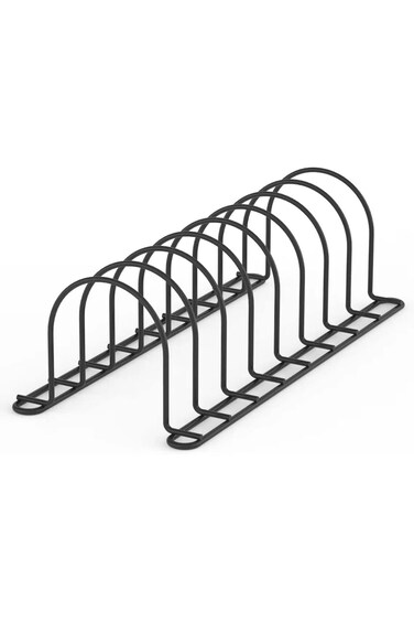 KASTWAVE Pot Lid Rack Organizer, 13.5" Kitchenware Dividers Holder for Plates, Pans, Cutting Boards