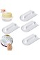 Excefore Fondant Cake Smoother Polisher, 2 Pcs Cake Scraper, Cake Smoother, Cake Icing Scraper Smoo