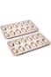 HOOKOR 2 Pack Nonstick Madeleine Pan, 12-cup Heavy Duty Shell Shape Baking Cake Mold Pan. (Champagn