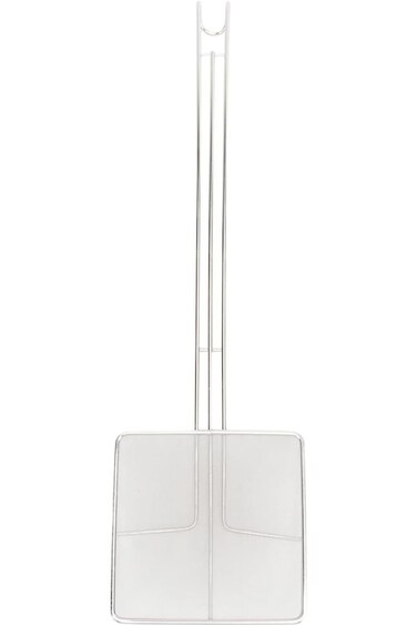 LJCM Colander Skimmer Ladle, Pasta Colander Spoon Hook Design for Cooking (Fine Mesh)