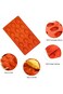 Mini Non-Stick Silicone Madeleine Trays,15-Hole Mould, Silicon Baking Pan Silicon Molder Baking