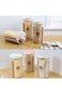 YRQX Compartment Storage Tank, Airtight Food Storage Container, Plastic Cereal Dispenser with Lids