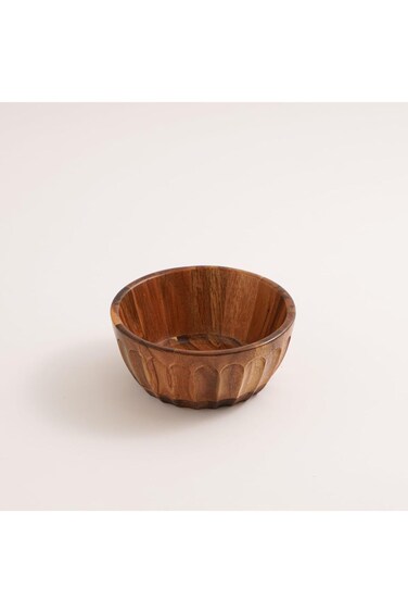 Alberto Acacia wood dark brown salad bowl 19 * 8 cm