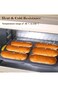 Yelajoy Premium Silicone Baking Molds - Nonstick Loaf Pan &amp; Hot Dog Bun Pan Set   Heat-Resistant Br