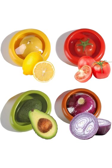 Silicone Fruit Storage Box,Fruit And Vegetable Anti-Oxidation Storage Box,Silicone Fruit and Vegeta