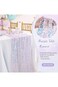 Azonee Sequin Iridescent Table Runner Table Runners Sparkly Lavender Fabric Mermaid Party Decoratio