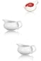 Sweet seven&reg; Mini White Ceramic Creamer Set, 150ml Milk Jug with Handle, for Coffee &amp; Tea - Small G